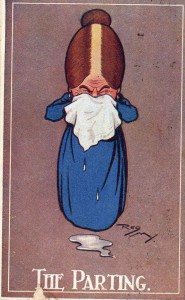 Women's correspondence Card w cartoon